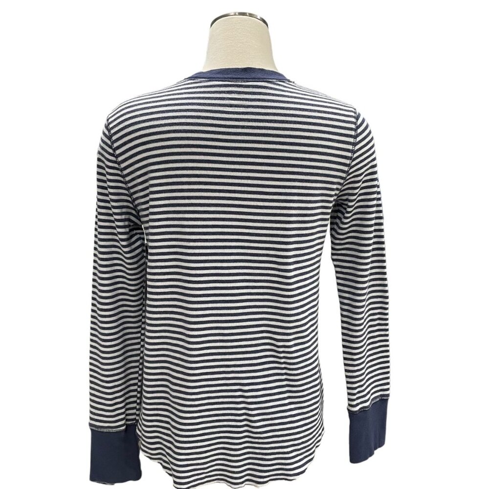 Aerie Women's Striped Long-Sleeve T-Shirt Medium Nautical Casual Comfy Summer - Picture 8 of 11